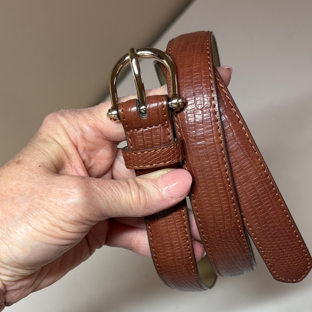 Loft Women’s Brown Leather Belt, L